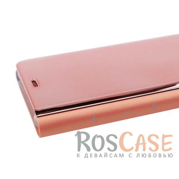 Фото Розовый / Rose Gold Чехол-книжка Clear View Standing Cover с прозрачной обложкой и функцией подставки для Samsung G955 Galaxy S8 Plus
