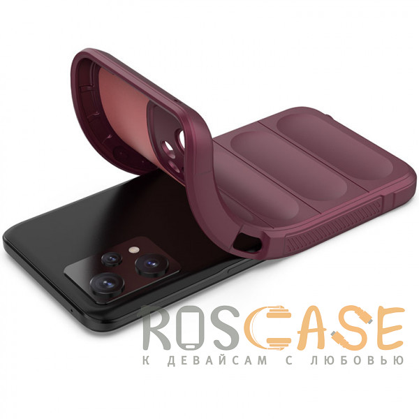 Фотография Бордовый Flex Silicone | Противоударный чехол для Realme 9 4G, 9 Pro Plus, Narzo 50 Pro с защитой камеры и микрофиброй