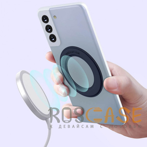 Фотография Черный Nillkin SnapLink | Магнитное кольцо-наклейка MagSafe для телефона iPhone / Android - 2 штуки