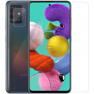 Nillkin Crystal | Защитная пленка Анти-отпечатки для Samsung Galaxy A51 / M31s на экран и камеру