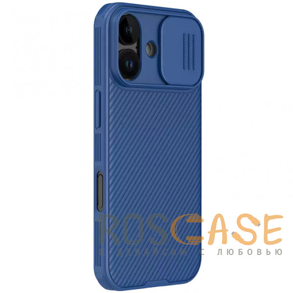 Фотография Синий Nillkin CamShield Pro | Чехол из пластика и TPU с защитой камеры для iPhone 17