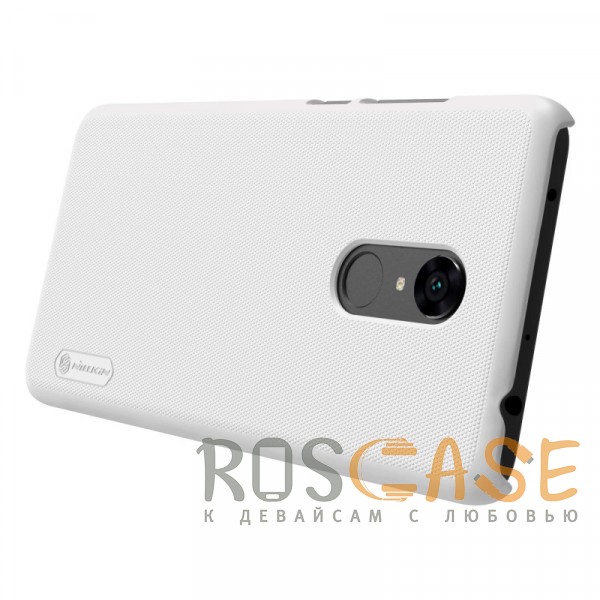 Изображение Белый Nillkin Super Frosted Shield | Матовый чехол для Xiaomi Redmi 5 Plus / Redmi Note 5 (Single Camera)