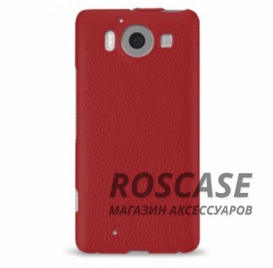 Изображение Красный / Red TETDED натур. кожа | Чехол-флип для Microsoft lumia 950