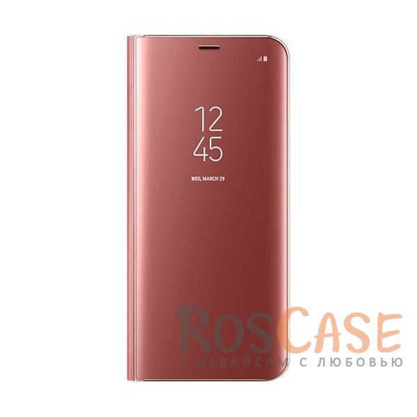 Фото Розовый Оригинальный чехол-книжка Clear View Standing Cover с прозрачной обложкой и интерактивным дисплеем для Samsung G950 Galaxy S8 (реплика)
