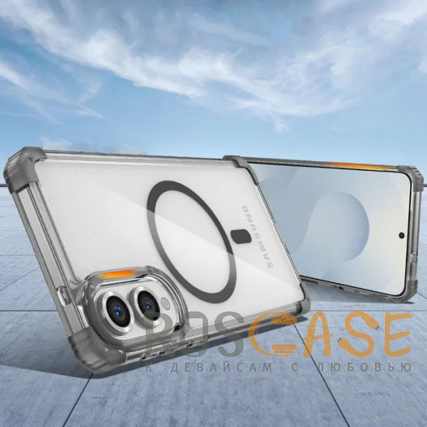 Фото Черный Nature Magnetic | Прозрачный противоударный чехол с поддержкой MagSafe для Samsung Galaxy S25 Edge