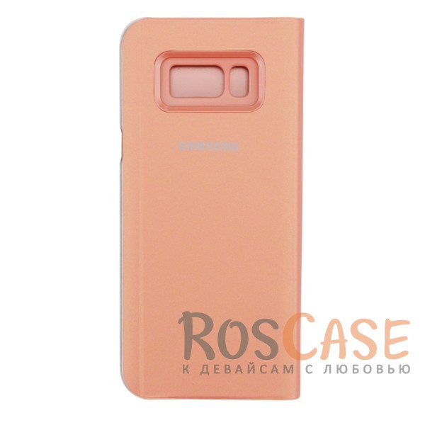 Фотография Розовый / Rose Gold Чехол-книжка Clear View Standing Cover с прозрачной обложкой и функцией подставки для Samsung G955 Galaxy S8 Plus
