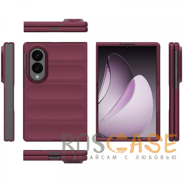 Изображение Бордовый Flex Matte | Пластиковый чехол с Soft Touch покрытием для Samsung Galaxy Z Fold 8