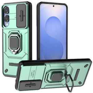 Transformer Ring Holder | Противоударный чехол с кольцом и шторкой камеры  для Samsung Galaxy S25 Edge
