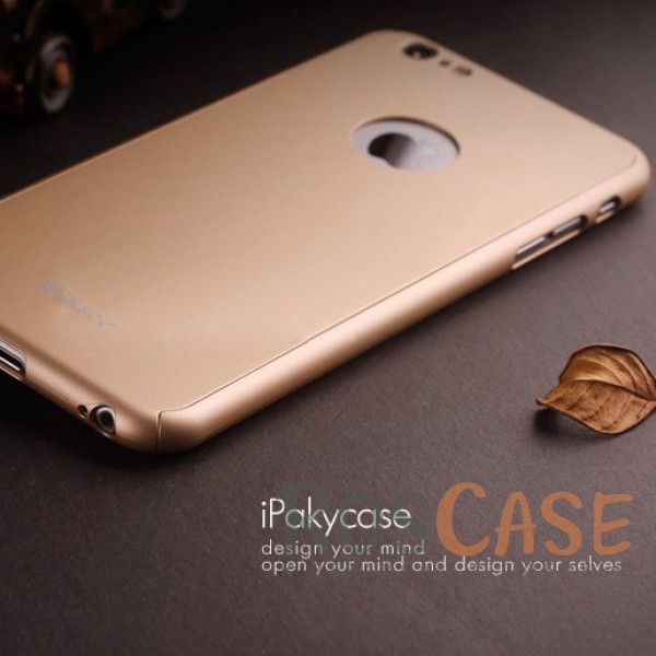 Фото Золотой iPaky 360° | Комплект чехол + стекло для Apple iPhone 6/6s (4.7") (полная защита корпуса и экрана)
