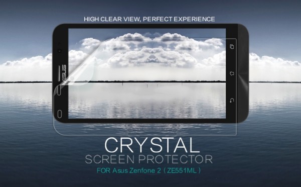Фото Анти-отпечатки Nillkin Crystal | Прозрачная защитная пленка для Asus Zenfone 2 (ZE551ML/ZE550ML)
