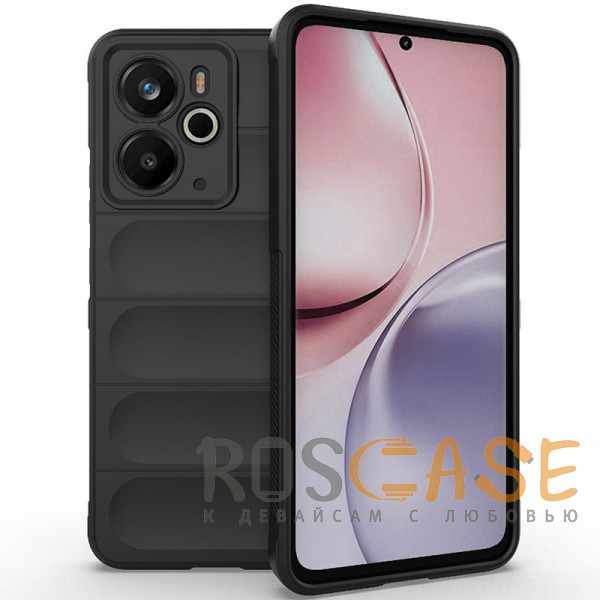 Фото Черный Flex Silicone | Противоударный чехол для Realme 14 5G с защитой камеры и микрофиброй