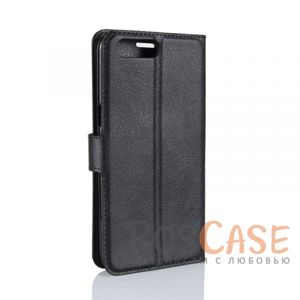 Фотография Черный Wallet | Кожаный чехол-кошелек с внутренними карманами для Asus Zenfone 4 Max (ZC554KL)