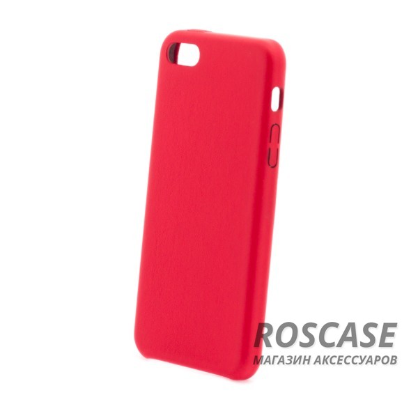 Изображение Красный Ультратонкая кожаная PU накладка для Apple iPhone 6/6s (4.7")