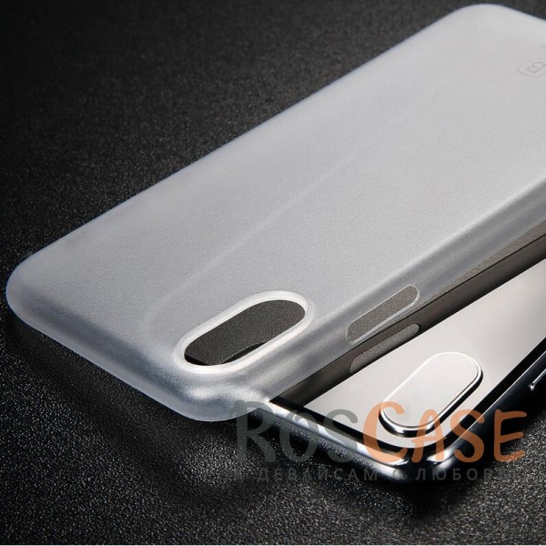 Фото Белый / Transparent White Ультратонкий пластиковый защитный чехол-накладка Baseus Wing для Apple iPhone X (5.8")/XS (5.8")