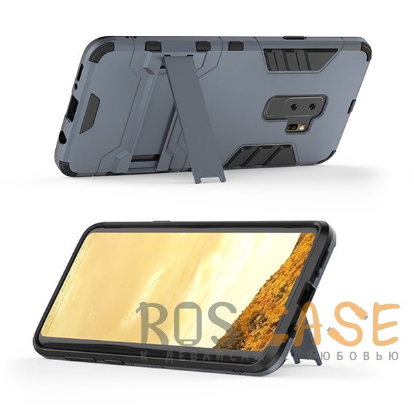 Фотография Серый / Metal slate Transformer | Противоударный чехол для Samsung Galaxy S9 Plus с мощной защитой корпуса