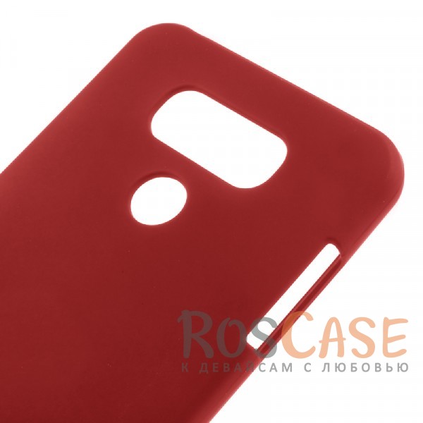 Изображение Красный Гибкий матовый защитный чехол Mercury Soft Feeling Jelly с поверхностью Soft-Touch для LG G6 / G6 Plus H870 / H870DS