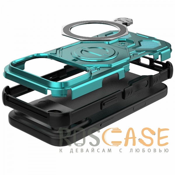 Фотография Голубой Magnus | Противоударный чехол с Magsafe для iPhone 17 Pro