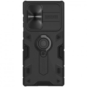 Nillkin CamShield Armor | Противоударный чехол с защитой камеры и кольцом  для Samsung Galaxy S22 Ultra