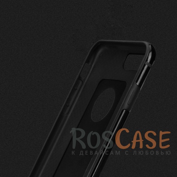 Фотография Черный Алюминиевый чехол для Apple iPhone 7 plus / 8 plus (5.5") c силиконовой основой