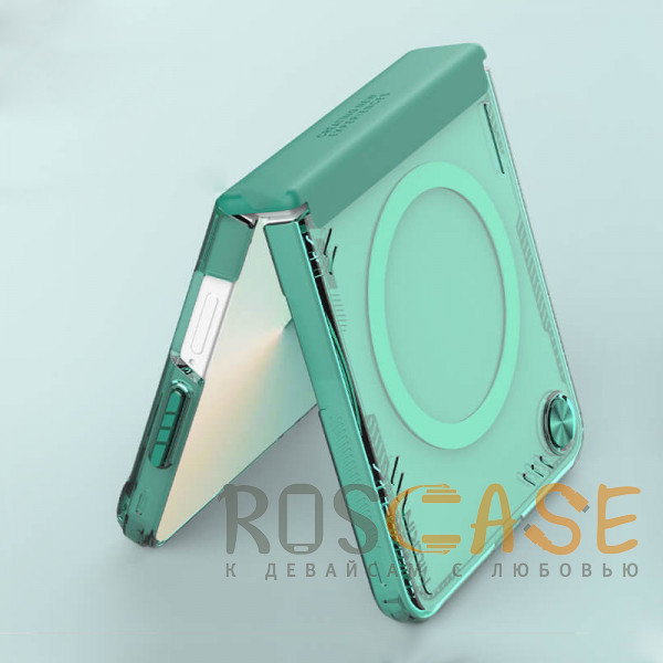 Фото Коричневый Nillkin Iceblade Magnetic | Полупрозрачный чехол с поддержкой Magsafe для Samsung Galaxy Z Flip 7