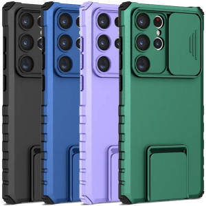 CamShield Holder | Противоударный чехол-подставка для Samsung Galaxy S24 Ultra с защитой камеры