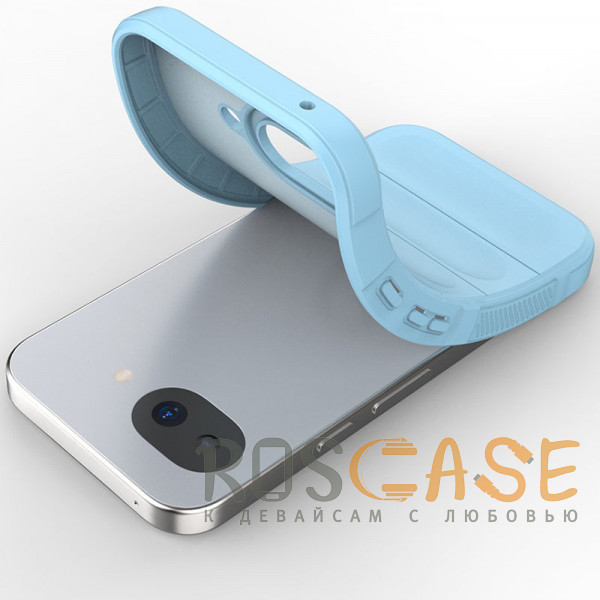 Фотография Голубой Flex Silicone | Противоударный чехол для Google Pixel 10a с защитой камеры и микрофиброй