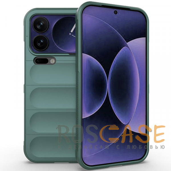 Фото Зеленый Flex Silicone | Противоударный чехол для Xiaomi Mi 17 Pro Max с защитой камеры и микрофиброй