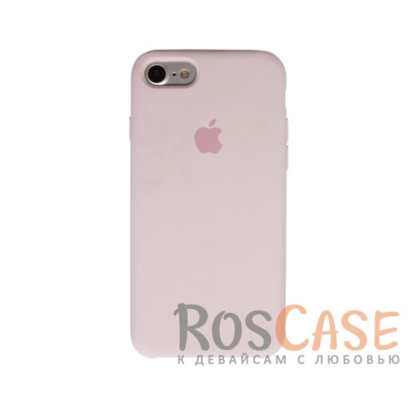 Фото Розовый / Light pink Оригинальный силиконовый чехол для Apple iPhone 7 (4.7") (реплика)