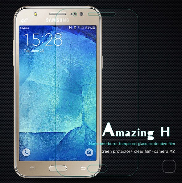 фото защитное стекло Nillkin Anti-Explosion Glass (H) для Samsung J700H Galaxy J7+пленка на заднюю панель