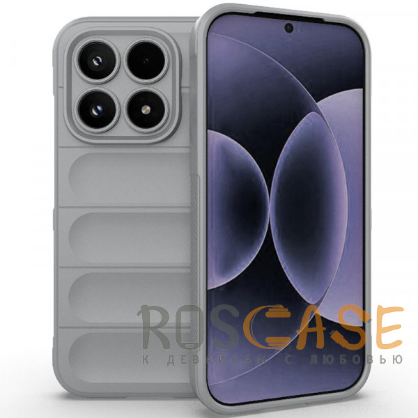 Фото Серый Flex Silicone | Противоударный чехол для Xiaomi Mi 17 с защитой камеры и микрофиброй