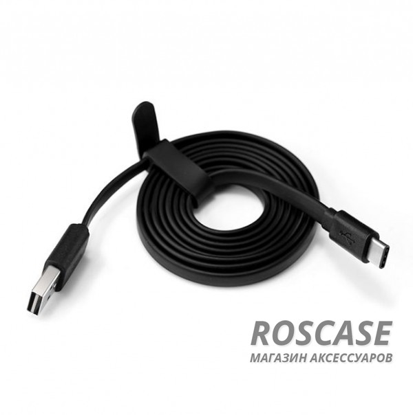 Фото Черный Nillkin | Плоский кабель USB to Type-C (1,2 метра)