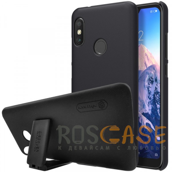 

Nillkin Super Frosted Shield | Матовый чехол для Xiaomi Mi A2 Lite / Xiaomi Redmi 6 Pro (+ подставка) (Черный)