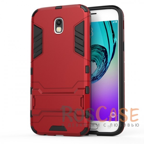 

Transformer | Противоударный чехол для Samsung J330 Galaxy J3 (2017) с мощной защитой корпуса (Красный / Dante Red)