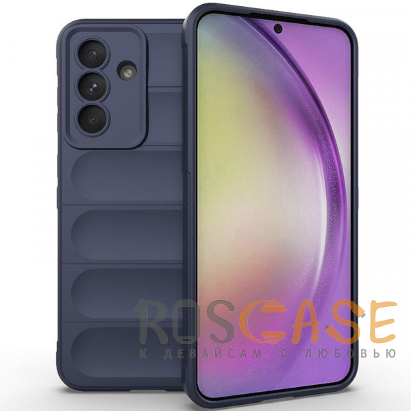 Фото Темно-синий Flex Silicone | Противоударный чехол для Samsung Galaxy A56 / A36 5G с защитой камеры и микрофиброй