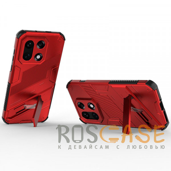 Фотография Красный Megatron | Противоударный чехол-подставка для OnePlus 15 5G с защитой камеры