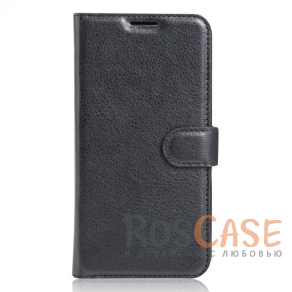 Фото Гладкий кожаный чехол-бумажник на магнитной застежке с функцией подставки и внутренними карманами для Lenovo P2 / Vibe P2