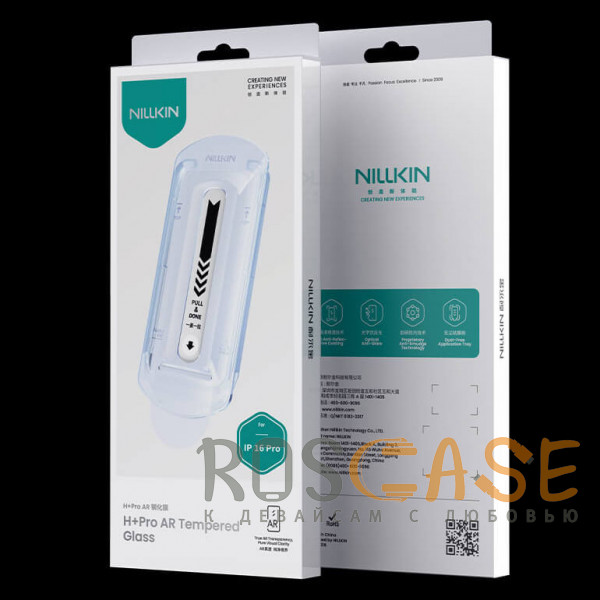 Фото Прозрачный Nillkin H+ PRO AR | Защитное стекло с системой автонаклеивания для iPhone 16 Pro