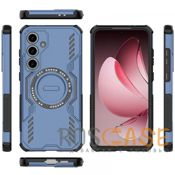 Фотография Синий Mirage MagSafe | Противоударный чехол с поддержкой MagSafe для Samsung Galaxy S24 FE