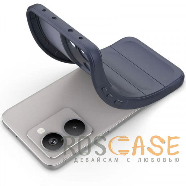 Фотография Темно-синий Flex Silicone | Противоударный чехол для Realme P3 Ultra 5G с защитой камеры и микрофиброй