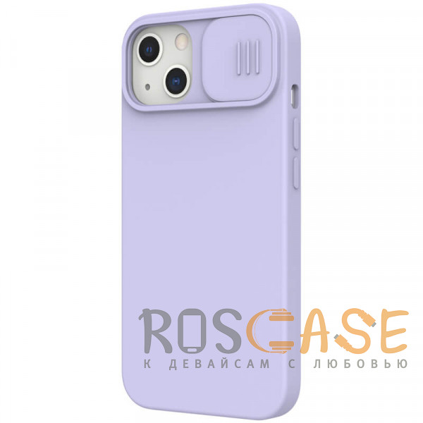 Фотография Фиолетовый Nillkin CamShield Silky Magnetic | Силиконовый чехол для магнитной зарядки с защитой камеры для iPhone 13