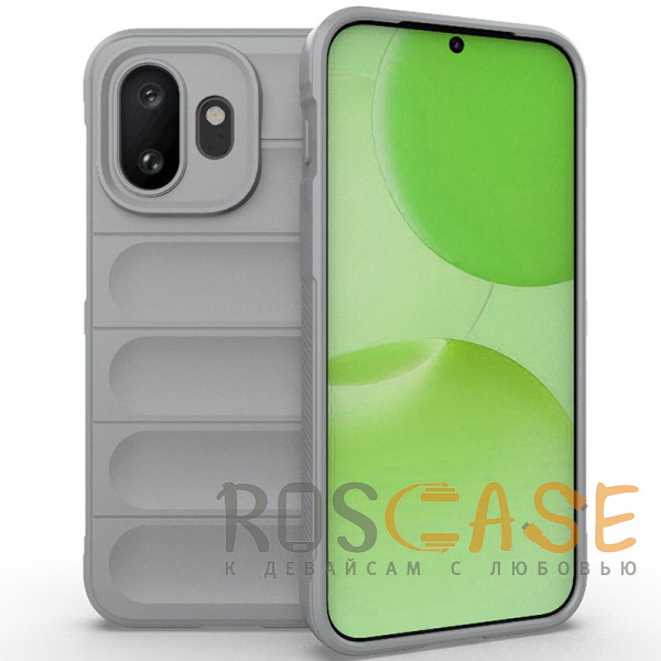 Фото Серый Flex Silicone | Противоударный чехол для OnePlus 15T с защитой камеры и микрофиброй