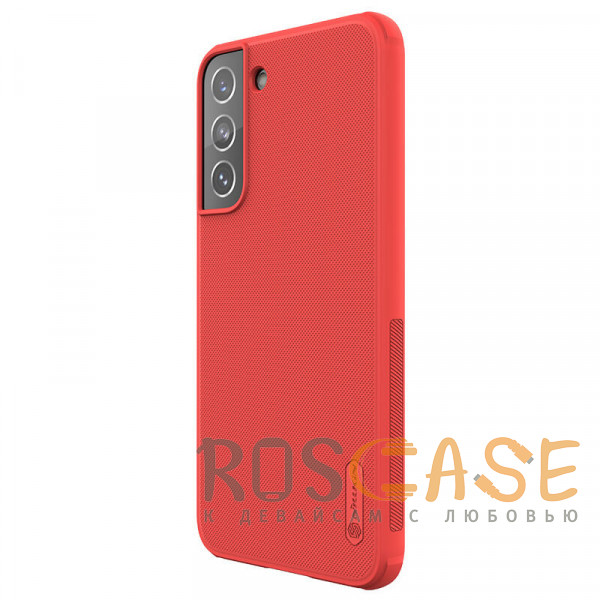 Фотография Красный Nillkin Super Frosted Shield Pro | Матовый пластиковый чехол для Samsung Galaxy S22
