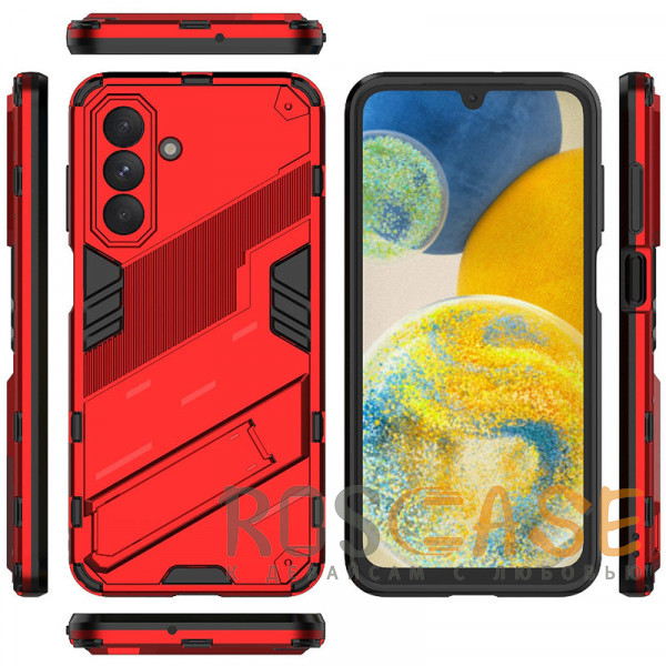 Изображение Красный Megatron | Противоударный чехол-подставка для Samsung Galaxy A26 5G с защитой камеры