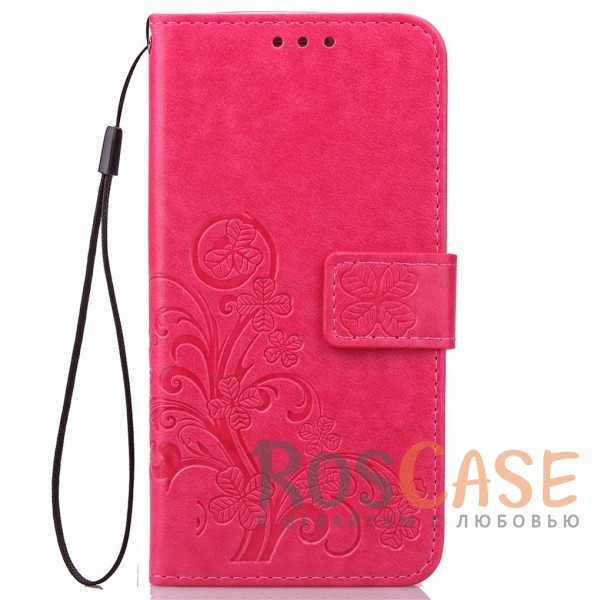 Фото Розовый Чехол-книжка с узорами на магнитной застёжке для Asus Zenfone 4 Max (ZC554KL)