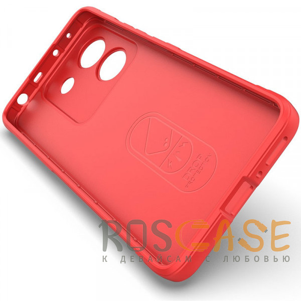 Изображение Красный Flex Silicone | Противоударный чехол для Xiaomi Poco M7 Pro 5G с защитой камеры и микрофиброй