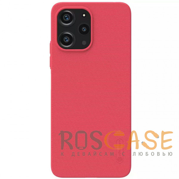 Фото Красный Nillkin Super Frosted Shield | Матовый пластиковый чехол для Xiaomi Redmi 12 / Note 12R 5G / Poco M6 Pro 5G