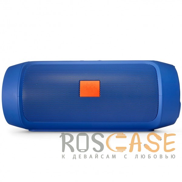 Фото Синий Портативная Bluetooth колонка в алюминиевом корпусе с USB входом для флешки