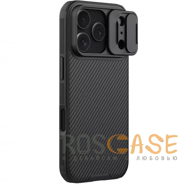Фотография Черный Nillkin CamShield Pro | Чехол из пластика и TPU с защитой камеры для iPhone 17 Pro