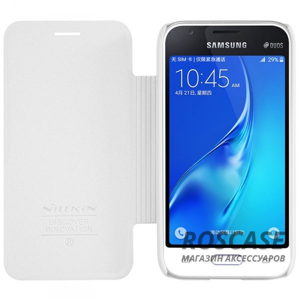 Фото Белый Nillkin Sparkle | Чехол-книжка для Samsung J105H Galaxy J1 Mini / Galaxy J1 Nxt