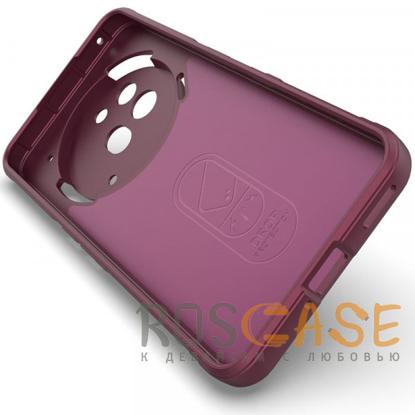 Изображение Бордовый Flex Silicone | Противоударный чехол для Nothing Phone 3a Pro с защитой камеры и микрофиброй